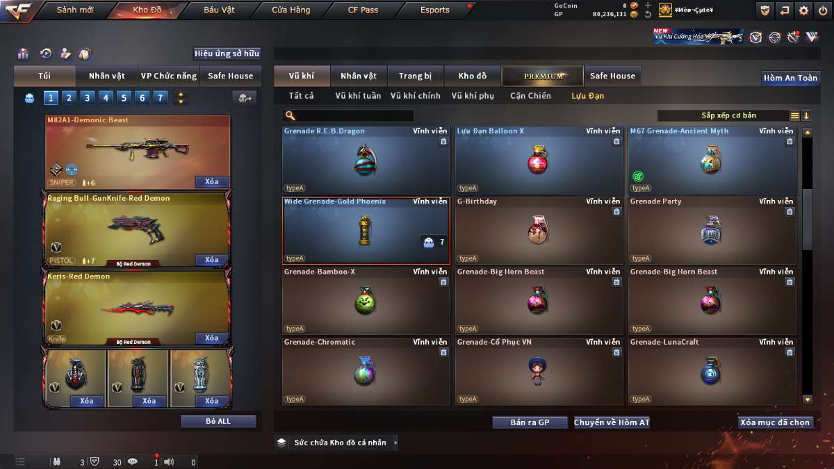 shop acc cf uy tin gia re